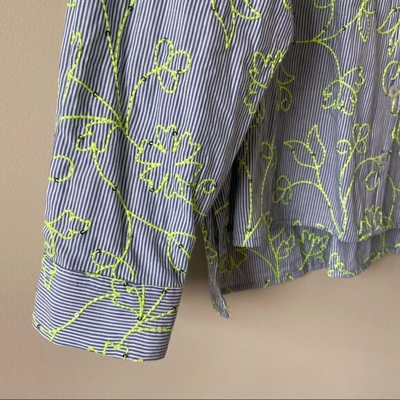 Anthro.maeve The Clarissa High-Low Buttondown Top - Picture 6 of 11